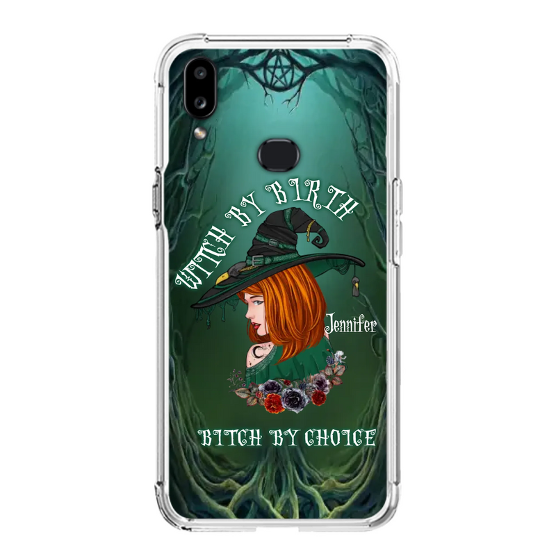 Custom Personalized Witch Phone Case - Gift Idea For Halloween - Witch By Birth Bitch By Choice - Case For iPhone/Samsung