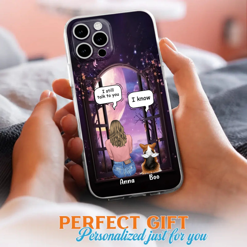 Custom Personalized Memorial Pet Phone Case - Upto 4 Dogs/Cats/Rabbits - Memorial Gift Idea for Dog/Cat/Rabbit Owners - Case For iPhone/Samsung