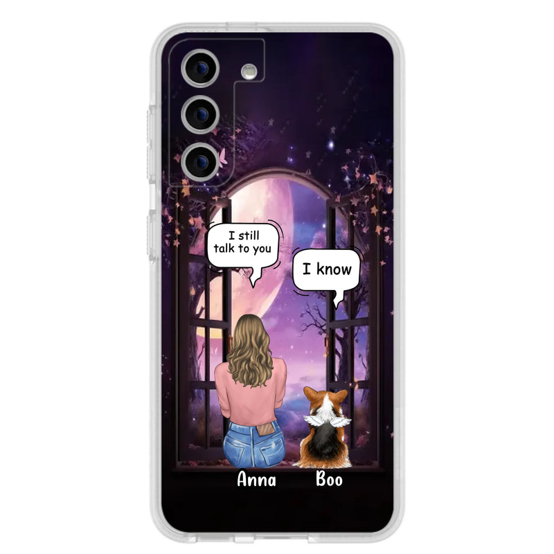 Custom Personalized Memorial Pet Phone Case - Upto 4 Dogs/Cats/Rabbits - Memorial Gift Idea for Dog/Cat/Rabbit Owners - Case For iPhone/Samsung