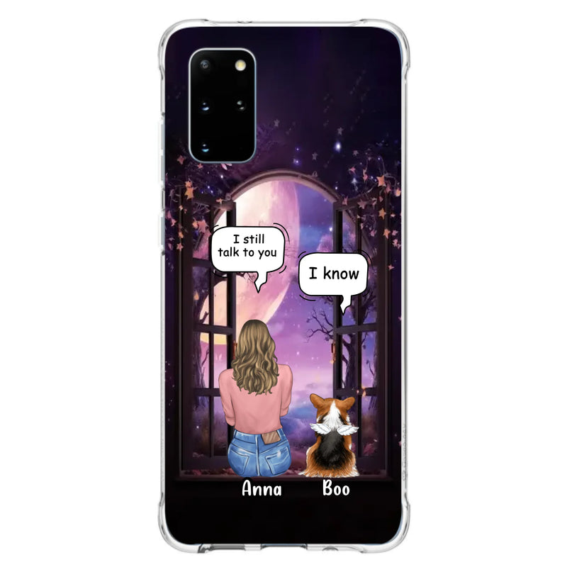 Custom Personalized Memorial Pet Phone Case - Upto 4 Dogs/Cats/Rabbits - Memorial Gift Idea for Dog/Cat/Rabbit Owners - Case For iPhone/Samsung