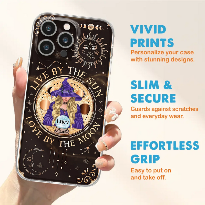Custom Personalized Witch Phone Case - Halloween Gift Idea For Friend - Only Good May Enter Here - Case for iPhone/Samsung