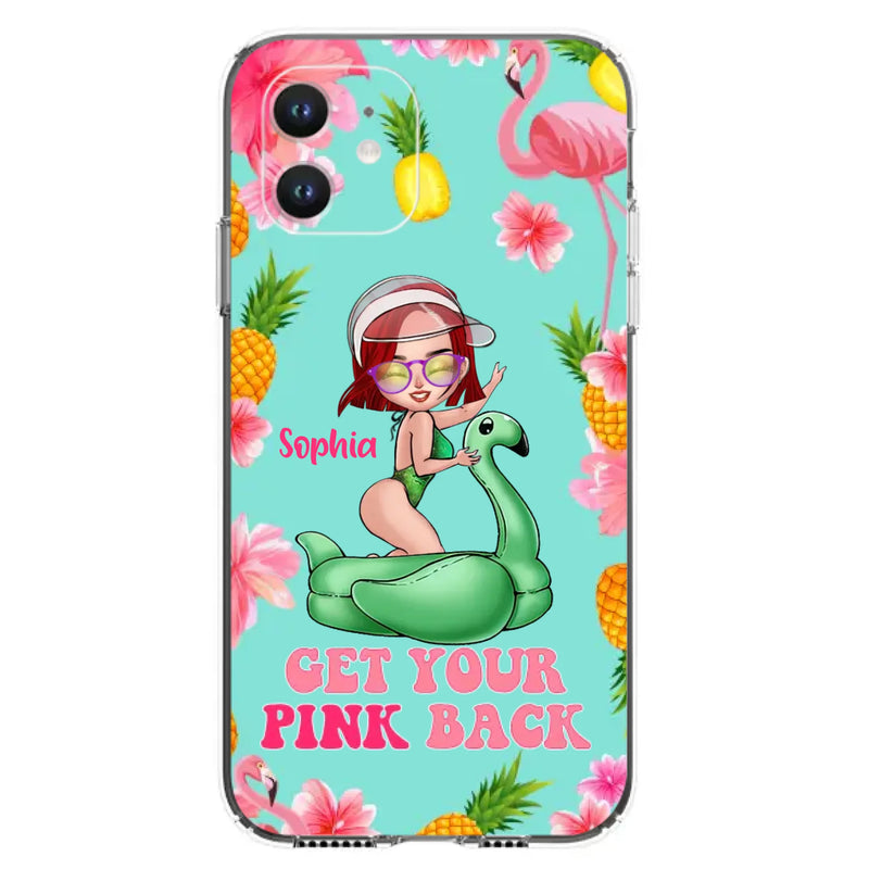Custom Personalized Bikini Girl Phone Case - Gift Idea For Girl - Get Your Pink Back - Cases For iPhone/Samsung