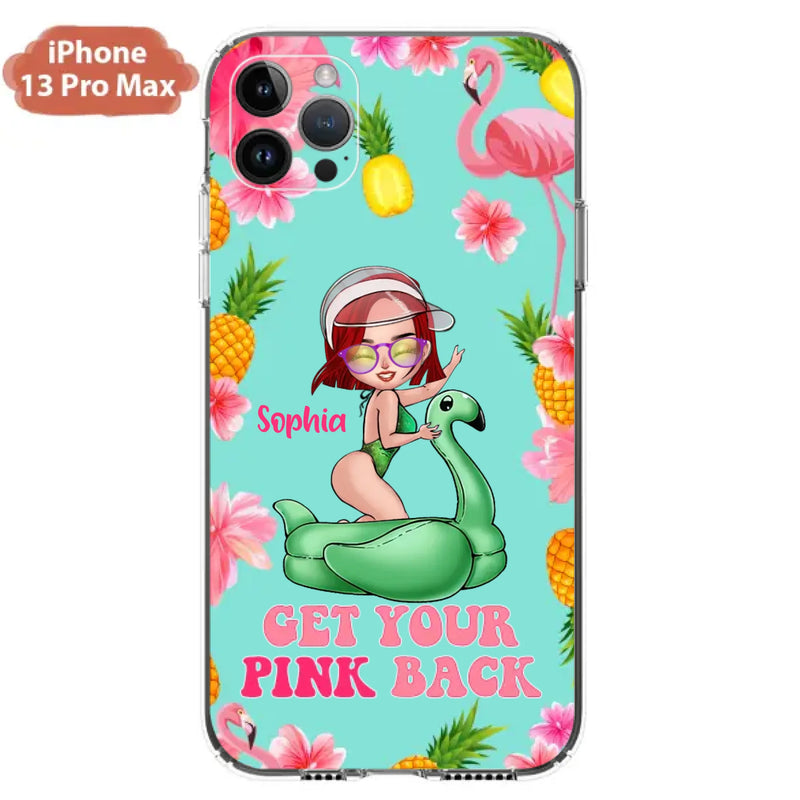 Custom Personalized Bikini Girl Phone Case - Gift Idea For Girl - Get Your Pink Back - Cases For iPhone/Samsung