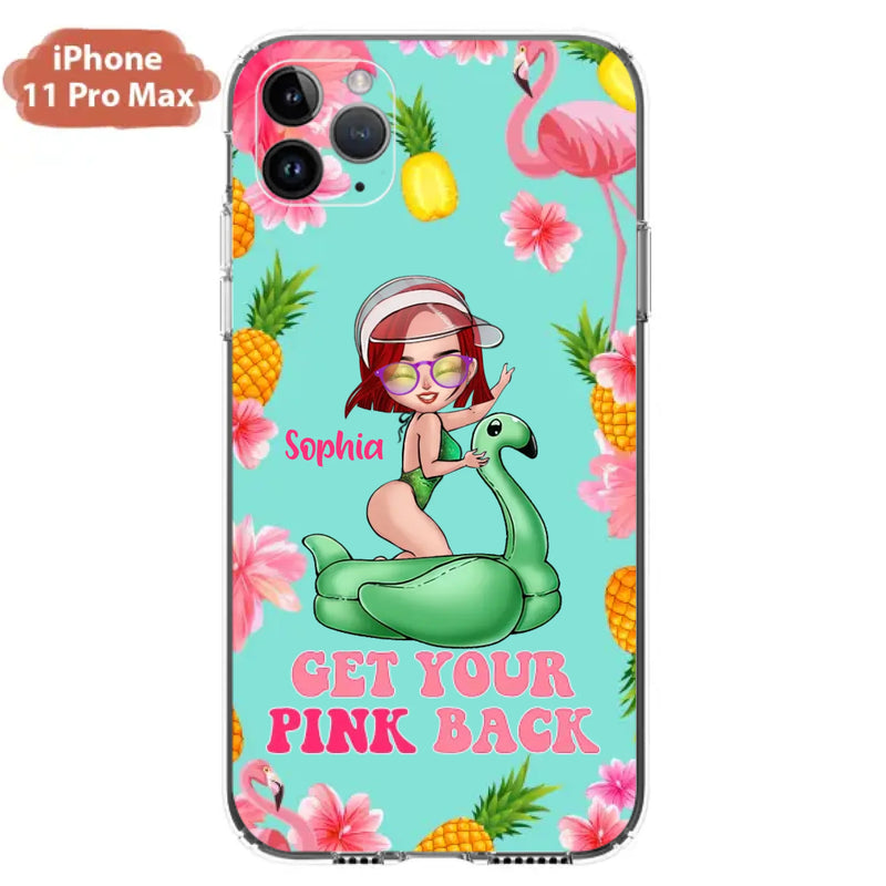Custom Personalized Bikini Girl Phone Case - Gift Idea For Girl - Get Your Pink Back - Cases For iPhone/Samsung