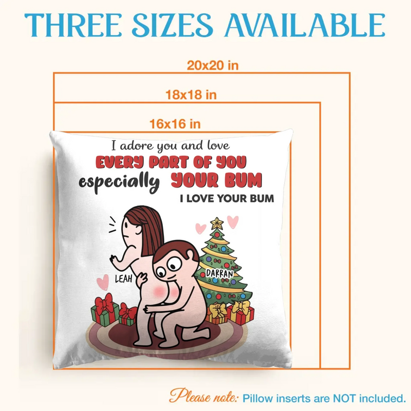 Personalized Couple Pillow Cover - Gift Idea For Couple/ Christmas/ Valentines