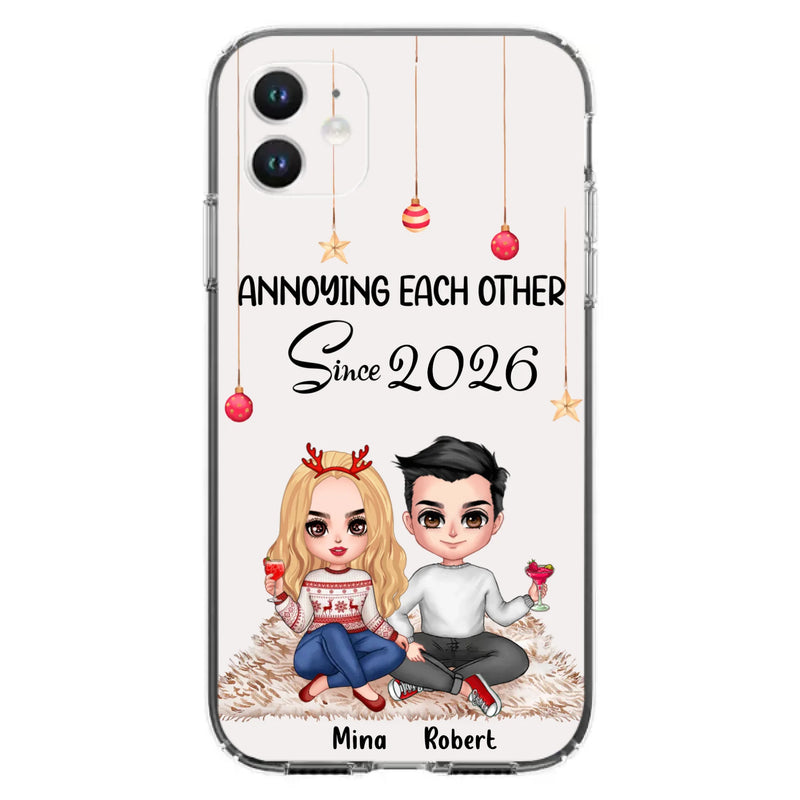 Custom Personalized Couple Phone Case - Christmas  Gift Idea For Couple - Annoying Each Other Since 2026 - Case for iPhone/Samsung