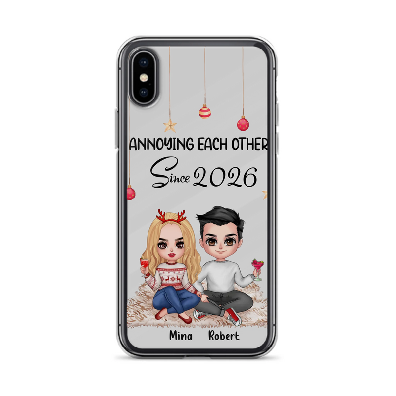 Custom Personalized Couple Phone Case - Christmas  Gift Idea For Couple - Annoying Each Other Since 2026 - Case for iPhone/Samsung