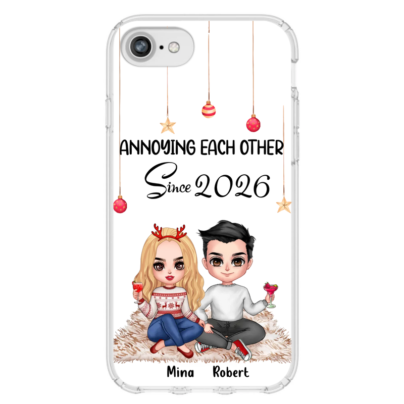 Custom Personalized Couple Phone Case - Christmas  Gift Idea For Couple - Annoying Each Other Since 2026 - Case for iPhone/Samsung