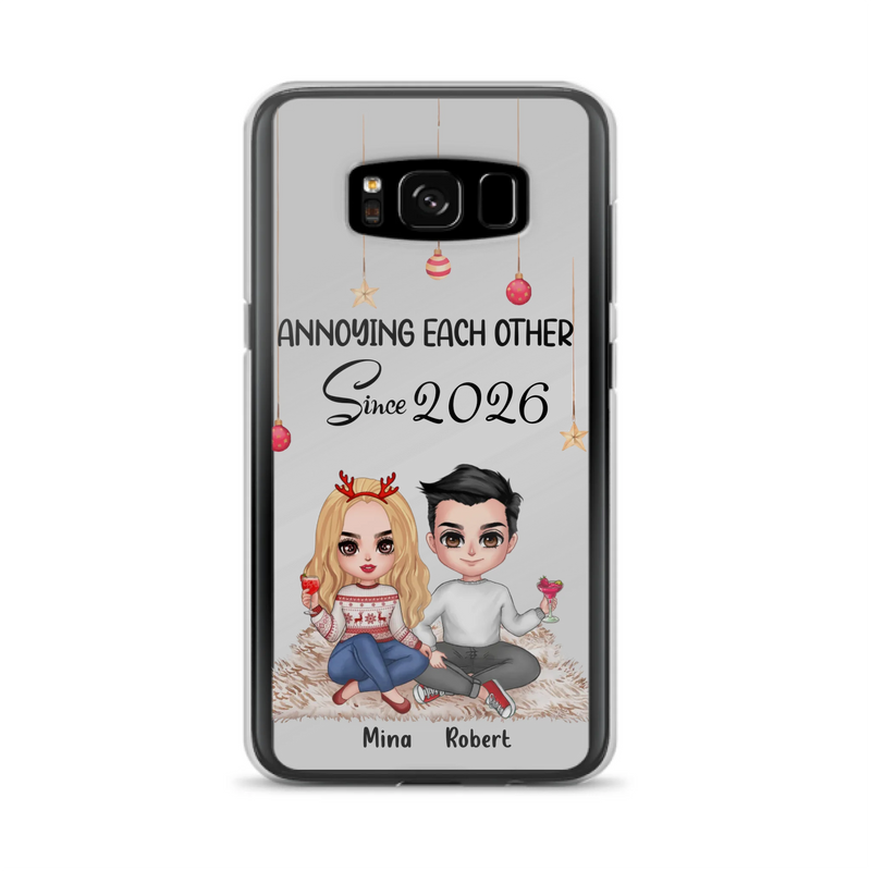 Custom Personalized Couple Phone Case - Christmas  Gift Idea For Couple - Annoying Each Other Since 2026 - Case for iPhone/Samsung