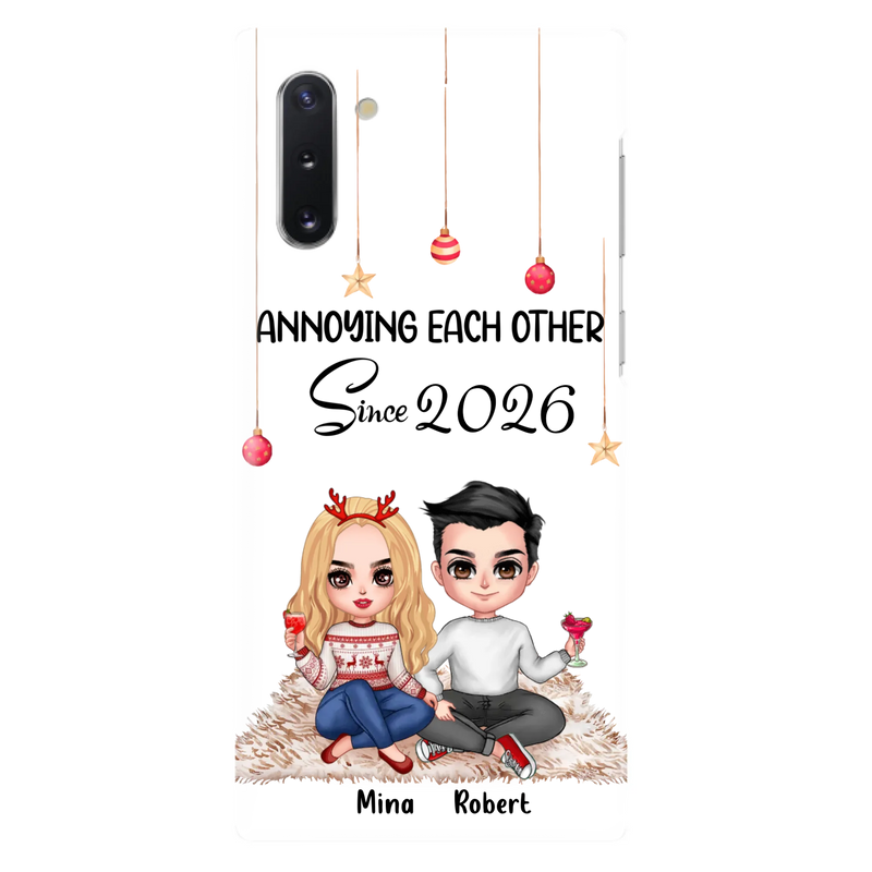 Custom Personalized Couple Phone Case - Christmas  Gift Idea For Couple - Annoying Each Other Since 2026 - Case for iPhone/Samsung