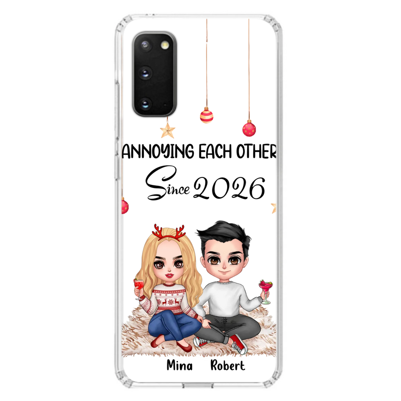 Custom Personalized Couple Phone Case - Christmas  Gift Idea For Couple - Annoying Each Other Since 2026 - Case for iPhone/Samsung