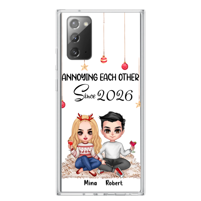 Custom Personalized Couple Phone Case - Christmas  Gift Idea For Couple - Annoying Each Other Since 2026 - Case for iPhone/Samsung