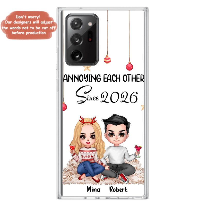 Custom Personalized Couple Phone Case - Christmas  Gift Idea For Couple - Annoying Each Other Since 2026 - Case for iPhone/Samsung