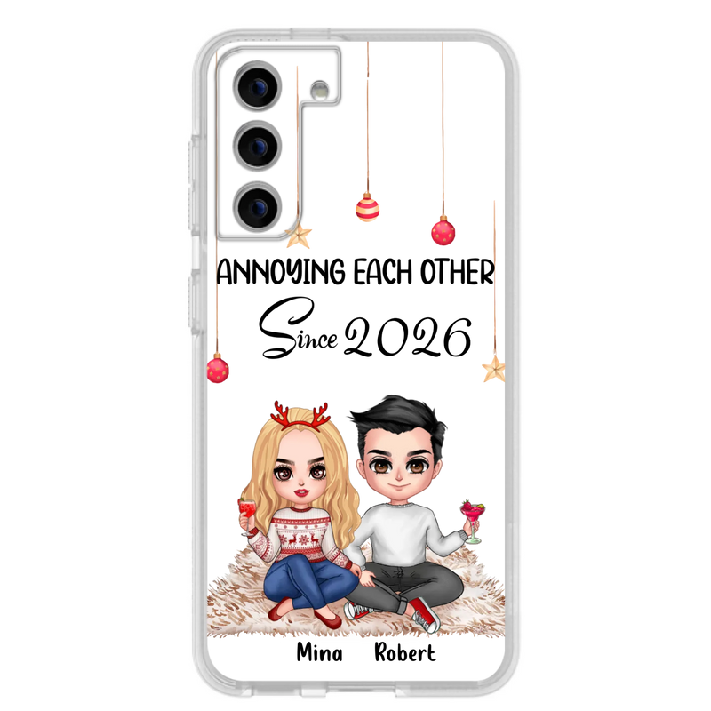 Custom Personalized Couple Phone Case - Christmas  Gift Idea For Couple - Annoying Each Other Since 2026 - Case for iPhone/Samsung