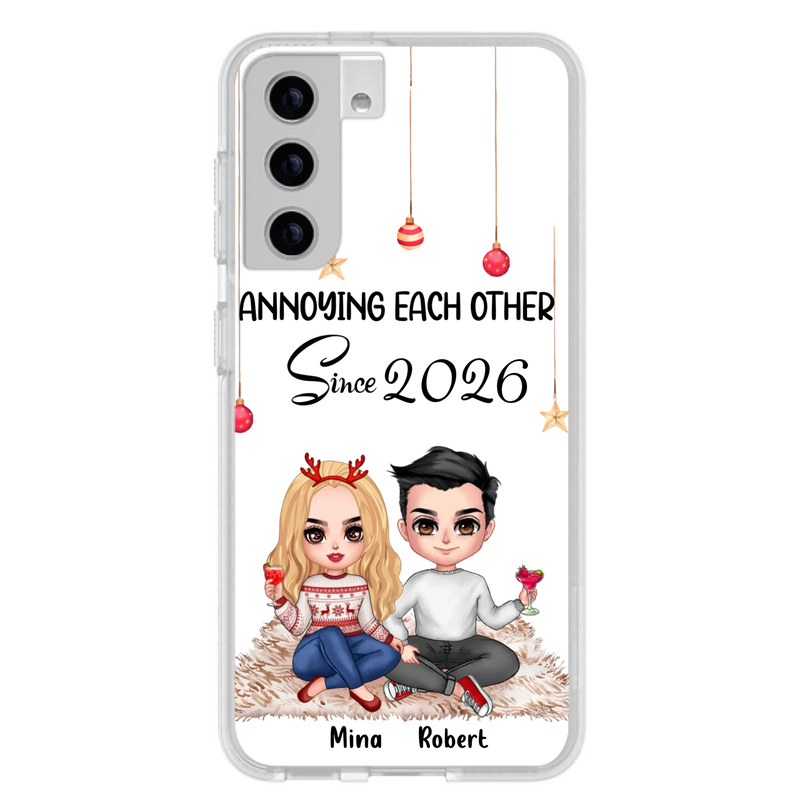 Custom Personalized Couple Phone Case - Christmas  Gift Idea For Couple - Annoying Each Other Since 2026 - Case for iPhone/Samsung