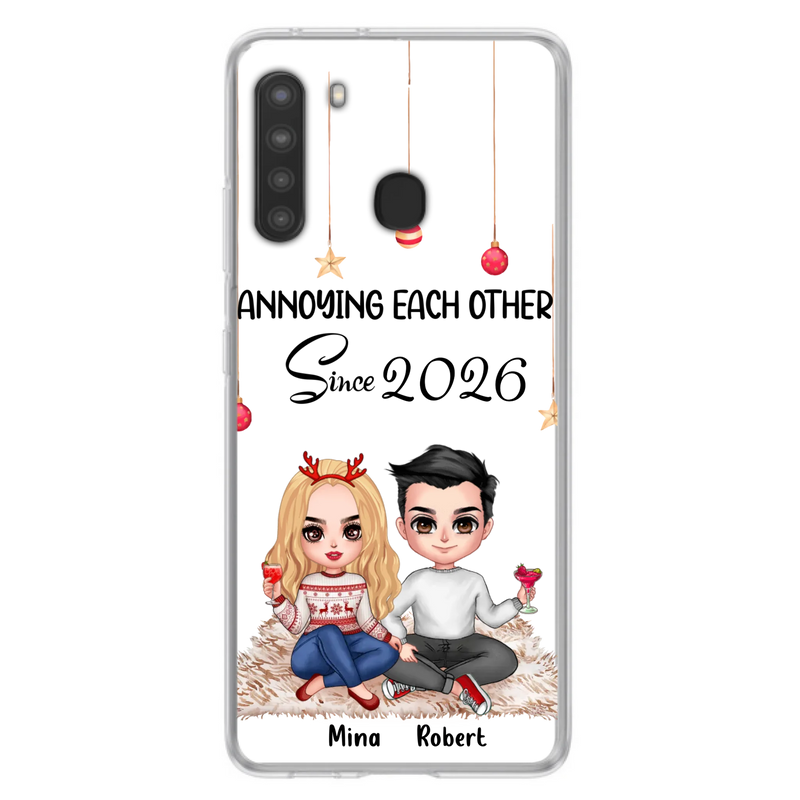 Custom Personalized Couple Phone Case - Christmas  Gift Idea For Couple - Annoying Each Other Since 2026 - Case for iPhone/Samsung