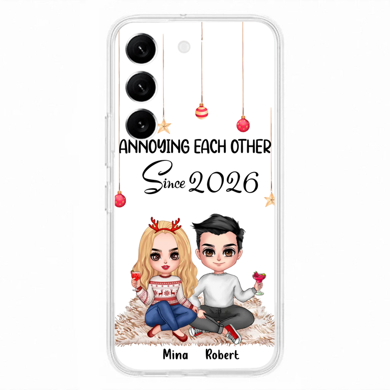 Custom Personalized Couple Phone Case - Christmas  Gift Idea For Couple - Annoying Each Other Since 2026 - Case for iPhone/Samsung