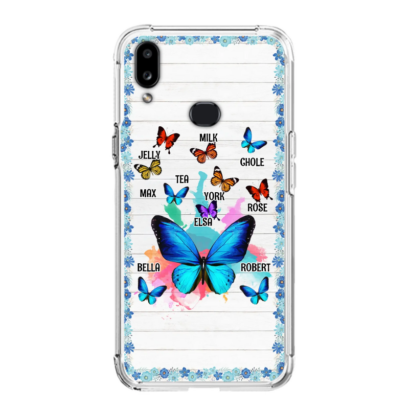 Custom Personalized Butterfly Grandma iPhone/ Samsung Phone Case - Up to 10 Kid's Name - Mother's Day Gift Idea For Grandma