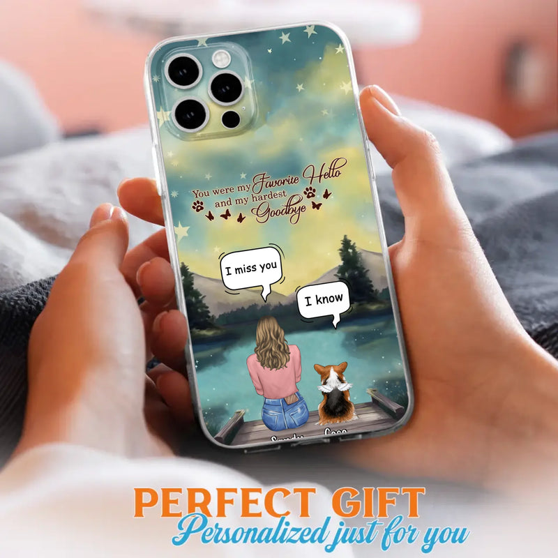Custom Personalized Memorial Pet Phone Case - Memorial Gift Idea For Pet Lover - Up to 4 Pets - Gift Idea For Dog/Cat Lover - Your Wings Were Ready But Our Hearts Were Not - Case For iPhone And Samsung