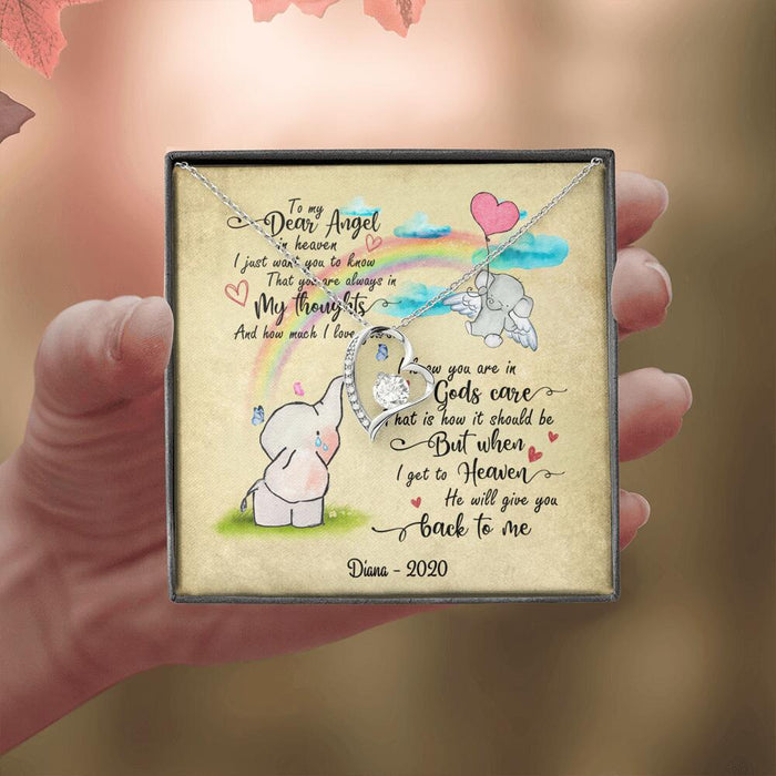 Baby Lost/ Uncarriage/Infant Loss/Stillbirth Jewelry,Message Card - Best Gift For Mother's Day - To My Dear Angel In Heaven - AZBHYU