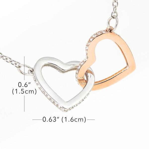 Custom Personalized Interlocking Heart Necklace Jewelry - Best Gift For Mother's Day - To The Best Mother-in-law - IWJMRF