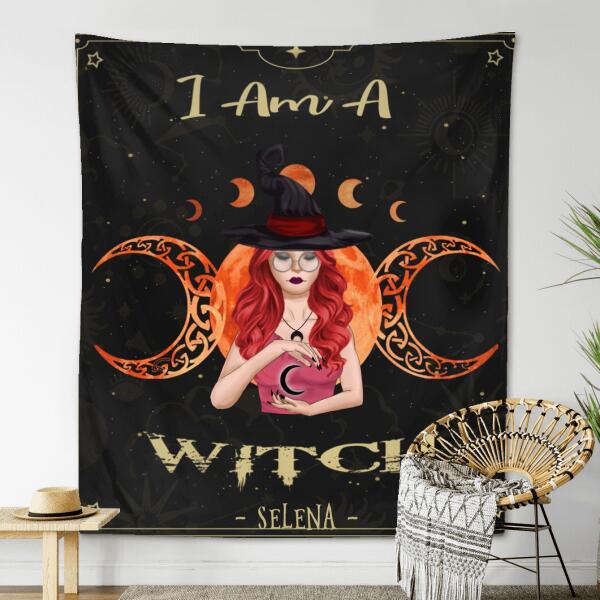 Custom Personalized Witch Tapestry - Best Idea for Halloween - I Am A Witch - DFESX1