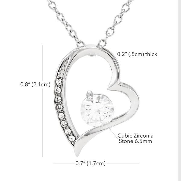 Personalized To My Daughter In Law Forever Love Necklace - Gift Idea For Daughter In-Law