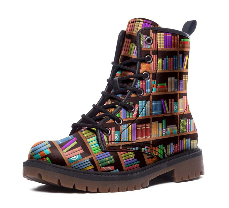 Book Men's/ Women's Martin Short Boots - Best Idea for Book Lovers