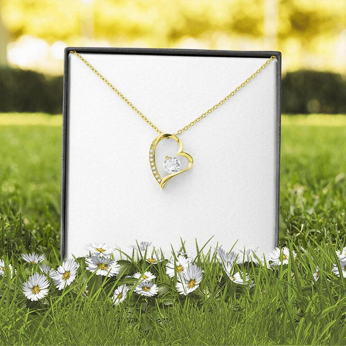 Custom Personalized Mom & Daughter Forever Love Necklace - Gift Idea For Mother's Day - Up to 5 People - Side By Side Or Miles Apart, Mother & Daughter Are Always Close To The Heart