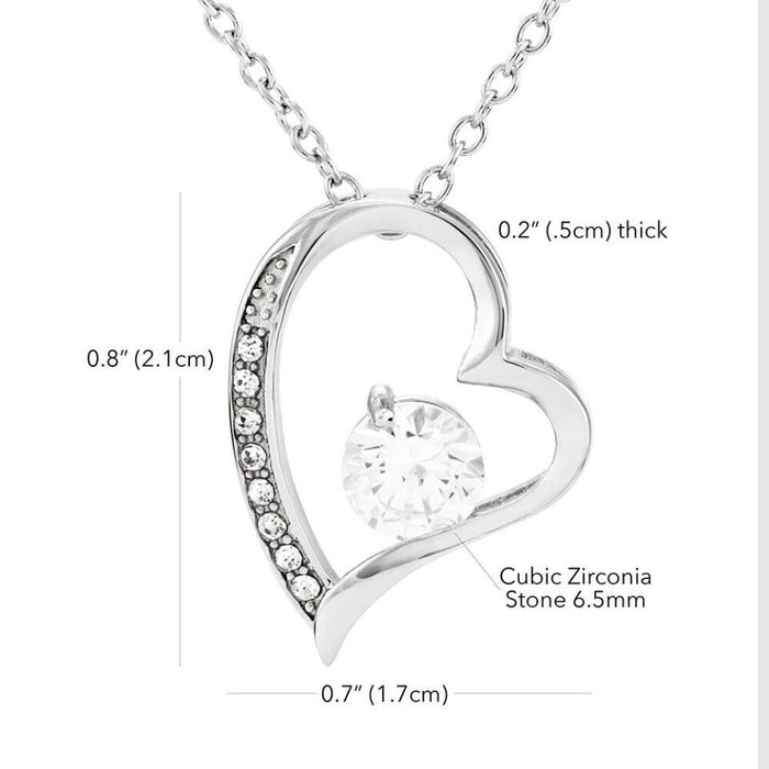 Custom Personalized Mom & Daughter Forever Love Necklace - Gift Idea For Mother's Day - Up to 5 People - Side By Side Or Miles Apart, Mother & Daughter Are Always Close To The Heart