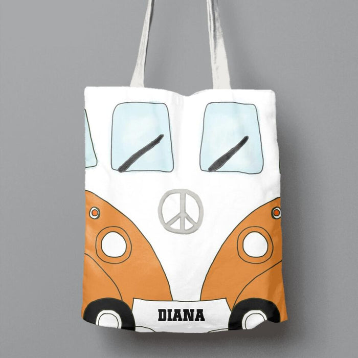 Custom Personalized Bus Camping Canvas Bag - Gift Idea For Camping Lover