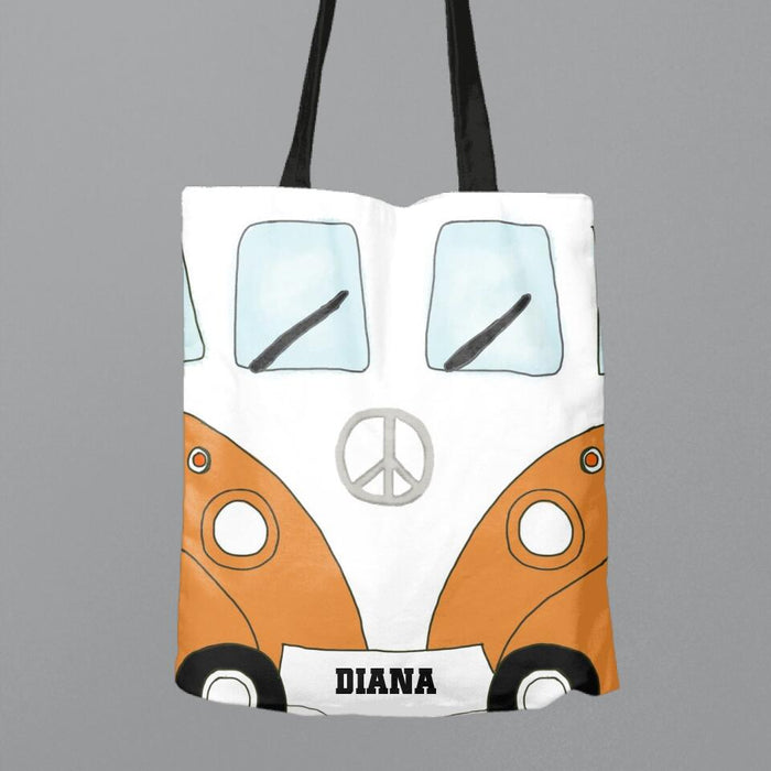 Custom Personalized Bus Camping Canvas Bag - Gift Idea For Camping Lover