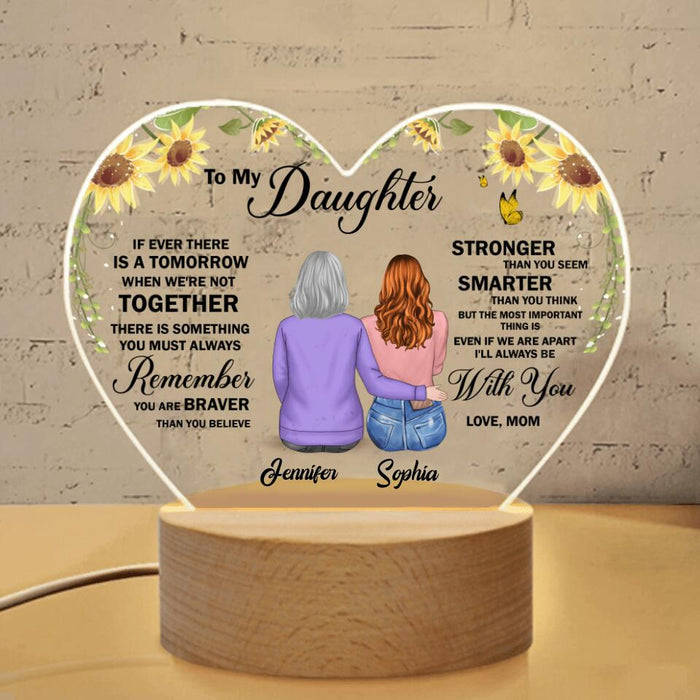 Custom Personalized Wedding Heart-Shaped Acrylic Photo Panel - Gift Idea For Daughter - To My Daughter