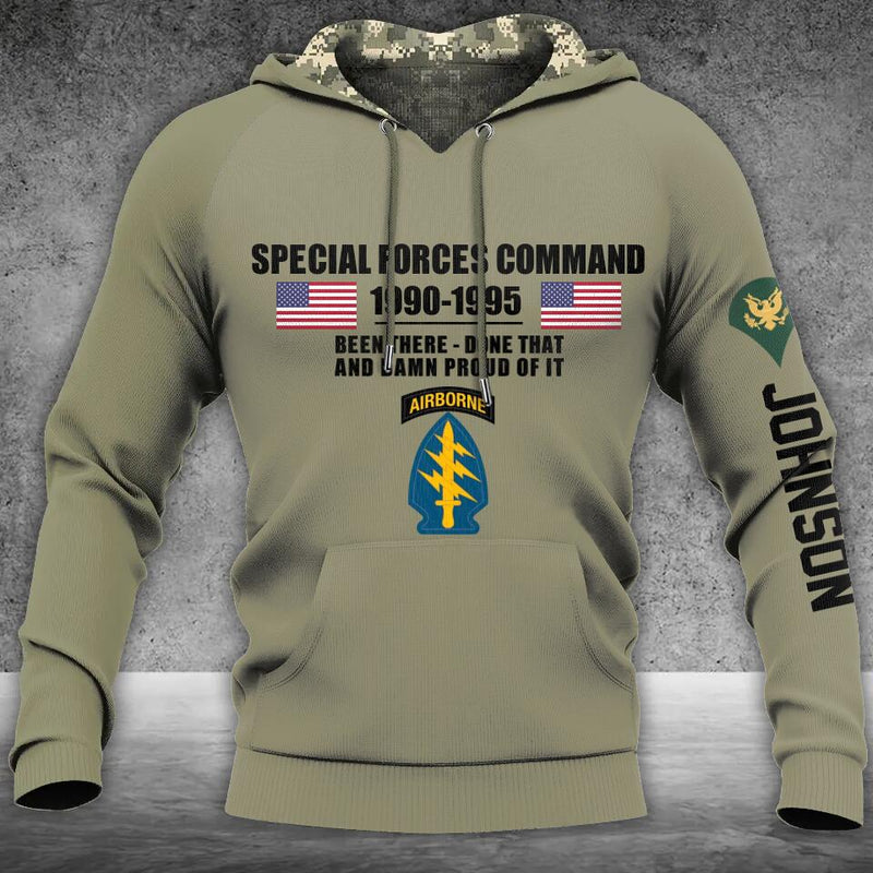 Personalized Veteran Double-Sided Printed Hoodie - Gift Idea For Veteran - Been There Done That And Damn Proud Of It