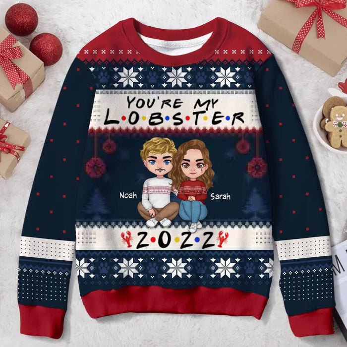 Custom Personalized Couple Sweater - Gift Idea For Christmas/ Couple - You're My Lobster