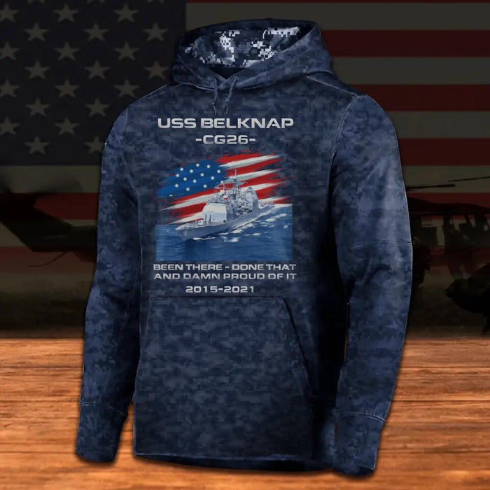 Custom Personalized Veteran Photo All-Over Print Hoodie - Gift Idea For Veteran - Been There Done That And Damn Proud Of It