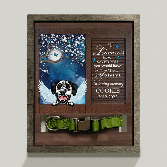 Custom Personalized Memorial Dog Loss Frame - Gift Idea For Dog Lover - The Saddest Moment Is When The One Who Gave You The Best Memories, Becomes A Memory