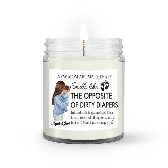 Custom Personalized New Mom Candle - Gift Idea For Mother's Day - New Mom Aromatherapy