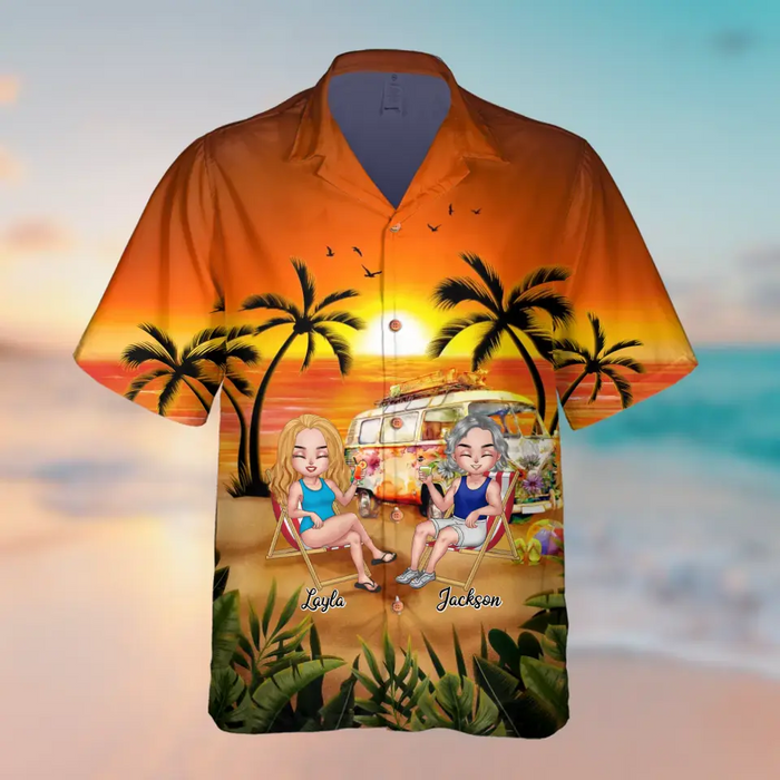 Custom Personalized Summer Vacation Hawaiian Shirt - Gift Idea For Summer Holiday/ Friends/ Couple - Life Is Better At The Beach