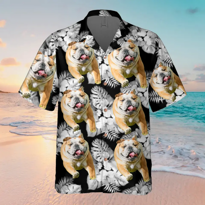 Custom Personalized Dog Photo Hawaiian Shirt - Gift Idea For Dog Lovers - Upload Photo