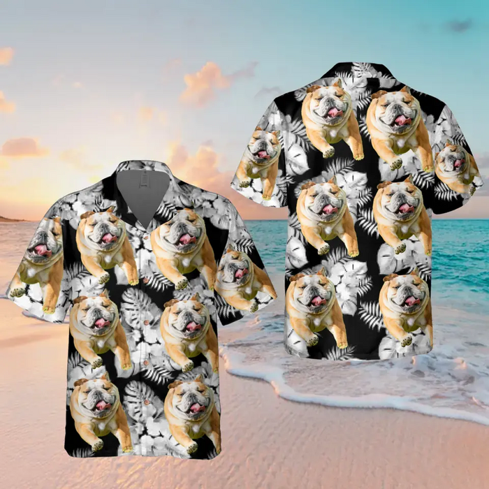 Custom Personalized Dog Photo Hawaiian Shirt - Gift Idea For Dog Lovers - Upload Photo